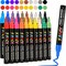 Paint Pens, Paint Markers 20 Pack Oil-Based Painting Pen Set for Rocks Painting Wood Plastic Canvas Glass Mugs DIY Craft